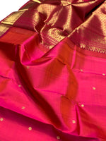 Load image into Gallery viewer, Classic Deep Pink 2gm Zari Kanchipuram Handloom Silk Saree SS25989
