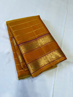 Load image into Gallery viewer, Classic Yellow &amp; Red 2gm Zari Elegance Kanchipuram Handloom Silk Saree SS27069
