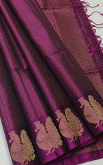 Load image into Gallery viewer, Classic Wine Red Handloom Soft Silk Saree SS27670
