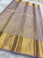 Load image into Gallery viewer, Classic Mauve Bridal Elegance Kanchipuram Handloom Silk Saree SS27820
