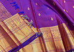 Load image into Gallery viewer, Classic Vadamalli Purple 2gm Zari Bridal Elegance Kanchipuram Handloom Silk Saree SS24810
