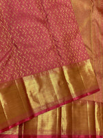Load image into Gallery viewer, Classic Creamy Rose 2gm Zari Kanchipuram Handloom Silk Saree SS25618
