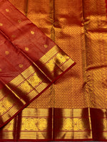 Load image into Gallery viewer, Classic Chilli Red 2gm Zari Elegance Kanchipuram Handloom Silk Saree SS27498
