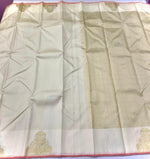 Load image into Gallery viewer, Classic Butter Cream 2gm Zari Elegance Kanchipuram Handloom Silk Saree SS27347
