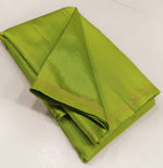 Load image into Gallery viewer, Classic Spring Green Handloom Soft Silk Saree SS23049
