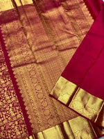 Load image into Gallery viewer, Classic Glow Pink 2gm Zari Bridal Elegance Kanchipuram Handloom Silk Saree SS25432
