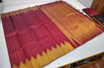Load image into Gallery viewer, Classic Berry Red Temple Kanchipuram Handloom Silk Saree SS25947
