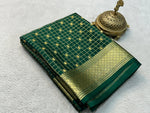 Load image into Gallery viewer, Classic Green Elegance Mysore Silk Saree SS24637
