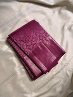 Load image into Gallery viewer, Classic Onion Pink Bridal Elegance Kanchipuram Handloom Silk Saree SS25906
