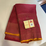 Load image into Gallery viewer, Classic Ruby Pink Elegance Khadi Banarasi Crepe Handloom Silk Saree SS23702
