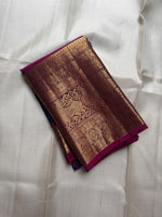 Load image into Gallery viewer, Classic Royal Blue &amp; Vadamalli Kanchipuram Handloom Silk Saree SS26836
