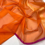 Load image into Gallery viewer, Classic Fanta Orange Banarasi Katan Elegance Handloom Silk Saree SS28587
