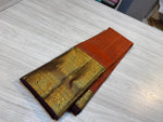 Load image into Gallery viewer, Classic Burnt Orange &amp; Coffee Brown Kanchipuram Handloom Silk Saree SS26458
