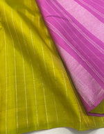 Load image into Gallery viewer, Classic Olive Green &amp; Baby Pink 2gm Zari Elegance Kanchipuram Handloom Silk Saree SS27216
