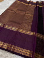 Load image into Gallery viewer, Classic Pastel Onion Pink &amp; Berry Plum Kanchipuram Handloom Silk Saree SS26095
