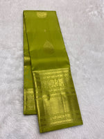 Load image into Gallery viewer, Classic Olive Green 2gm Zari Bridal Elegance Kanchipuram Handloom Silk Saree SS28256
