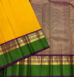 Load image into Gallery viewer, Classic Golden Yellow 1gm Zari Elegance Kanchipuram Handloom Silk Saree SS24085
