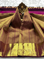 Load image into Gallery viewer, Classic Wine Pink 2gm Zari Bridal Elegance Kanchipuram Handloom Silk Saree SS25270
