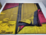 Load image into Gallery viewer, Classic Gold &amp; Maroon Rising Border Kanchipuram Handloom Silk Saree SS26023
