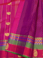 Load image into Gallery viewer, Classic Wine Red 2gm Zari Matte Finish Vintage Elegance Kanchipuram Handloom Silk Saree SS27348
