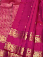 Load image into Gallery viewer, Classic Deep Pink 2gm Zari Elegance Kanchipuram Handloom Silk Saree SS28283
