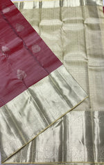 Load image into Gallery viewer, Shimmer Pink &amp; Pista Green 2gm Zari Bridal Elegance Kanchipuram Handloom Silk Saree SS24398
