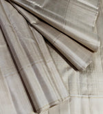 Load image into Gallery viewer, Classic Pearl Cream 2gm Zari Bridal Elegance Kanchipuram Handloom Silk Saree SS27537

