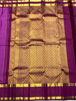 Load image into Gallery viewer, Classic Magenta &amp; Purple Pink 2gm Zari Elegance Kanchipuram Silk Saree SS24012
