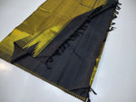 Load image into Gallery viewer, Classic Gold &amp; Charcoal Black Elegance Kanchipuram Handloom Silk Saree SS24829
