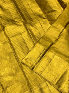 Classic Gold 2gm Zari Bridal Elegance Kanchipuram Handloom Silk Saree SS24820