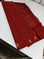 Load image into Gallery viewer, Classic Ruby Red 2gm Zari Elegance Kanchipuram Silk Saree SS23927
