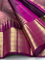 Load image into Gallery viewer, Classic Wine Red 2gm Zari Bridal Elegance Kanchipuram Handloom Silk Saree SS27178

