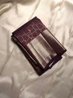 Load image into Gallery viewer, Classic Mahogany Brown Bridal Elegance Kanchipuram Handloom Silk Saree SS25907
