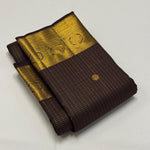 Load image into Gallery viewer, Classic Dark Chocolate Brown Elegance Kanchipuram Handloom Silk Saree SS28578
