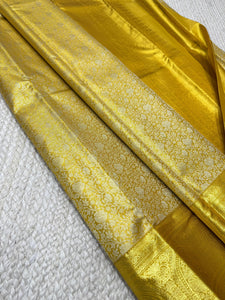 Classic Gold 2gm Zari Bridal Tissue Elegance Kanchipuram Handloom Silk Saree SS25626