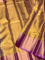 Load image into Gallery viewer, Classic Rose Gold 2gm Zari Bridal Elegance Kanchipuram Handloom Silk Saree SS28684
