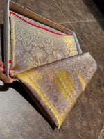 Load image into Gallery viewer, Classic Mauve Tint Bridal Elegance Tissue Kanchipuram Handloom Silk Saree SS27990
