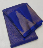 Load image into Gallery viewer, Classic Royal Blue Elegance Handloom Soft Silk Saree SS24778
