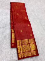Load image into Gallery viewer, Classic Reddish Pink 2gm Zari Elegance Kanchipuram Handloom Silk Saree SS27500
