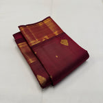 Load image into Gallery viewer, Classic Maroon 1gm Zari Elegance Kanchipuram Handloom Silk Saree SS24770
