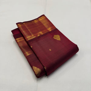 Classic Maroon 1gm Zari Elegance Kanchipuram Handloom Silk Saree SS24770