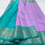 Load image into Gallery viewer, Classic Lilac 2gm Zari Elegance Kanchipuram Handloom Silk Saree SS24140
