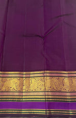 Load image into Gallery viewer, Classic Pista Green &amp; Violet 2gm Zari Kanchipuram Handloom Silk Saree SS25633
