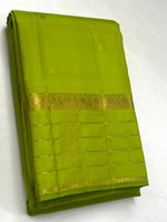 Load image into Gallery viewer, Classic Spring Green 2gm Zari Elegance Kanchipuram Handloom Silk Saree SS28431
