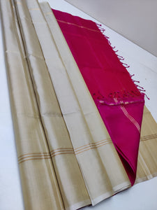 Plain Double Warp Elegance Handloom Soft Silk Saree SS20629