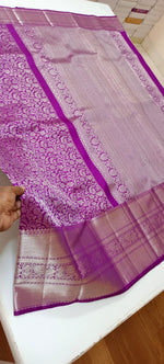 Load image into Gallery viewer, Classic Vadamalli &amp; Silver Kanchipuram Handloom Silk Saree SS25938

