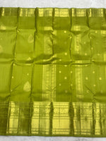 Load image into Gallery viewer, Classic Olive Green 2gm Zari Bridal Elegance Kanchipuram Handloom Silk Saree SS28256
