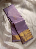 Load image into Gallery viewer, Classic Lavender Elegance Kanchipuram Handloom Silk Saree SS23679
