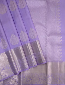 Classic Lavender Elegance Kanchipuram Handloom Silk Saree SS23477