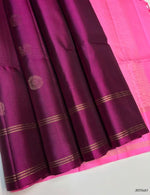 Load image into Gallery viewer, Classic Contrast Double Warp Elegance Handloom Soft Silk Saree SS28442
